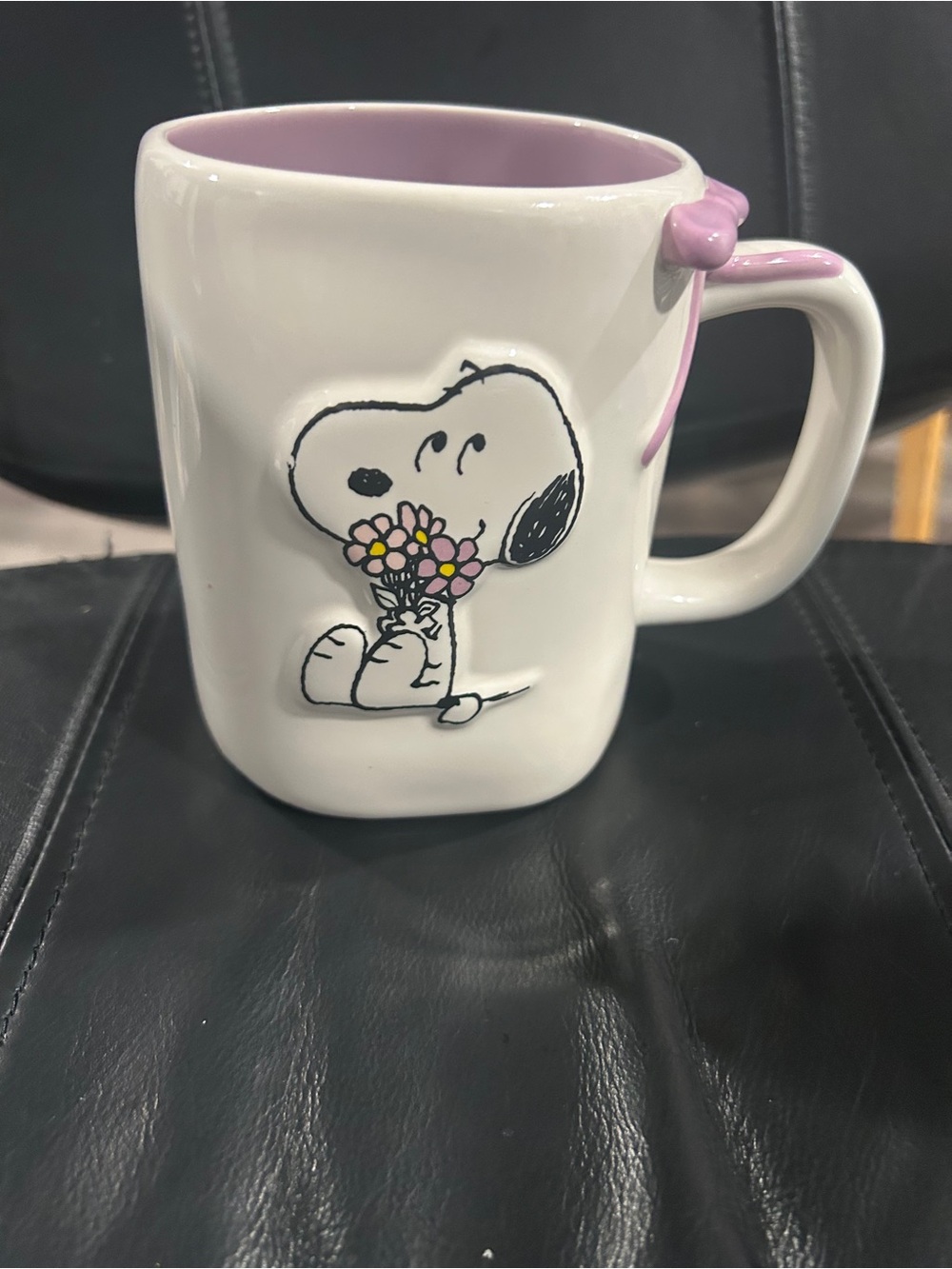 Peanuts Snoopy Ceramic Mug with Purple Interior